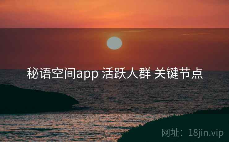 秘语空间app 活跃人群 关键节点